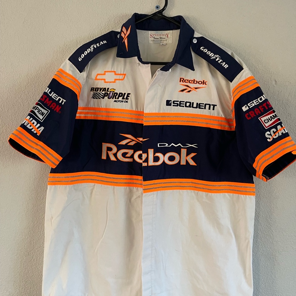 Vintage Racing Pit Crew Button Down Shirt